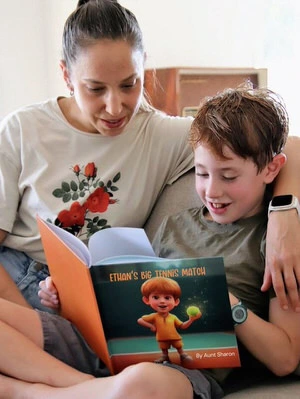 Child holding their custom personalized storybook